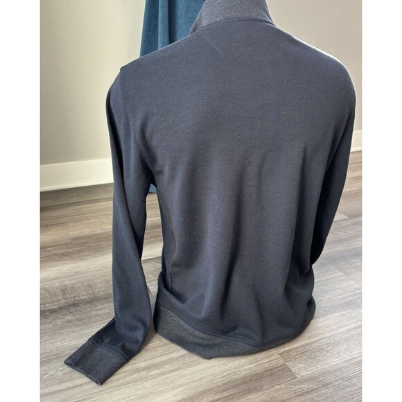 Ted Baker Mens Newbevy Navy Popover Sweater Size 5 US XL Slim Fit - Picture 3 of 5